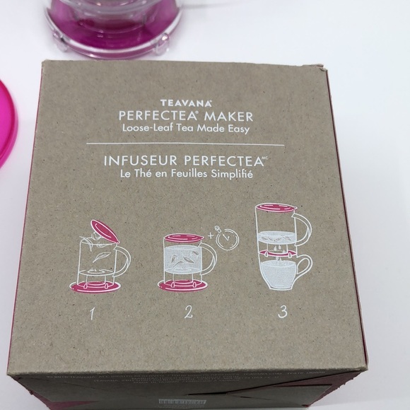 Teavana Perfectea Maker Infuseur Perfectea Fushsia Pink - Picture 4 of 4